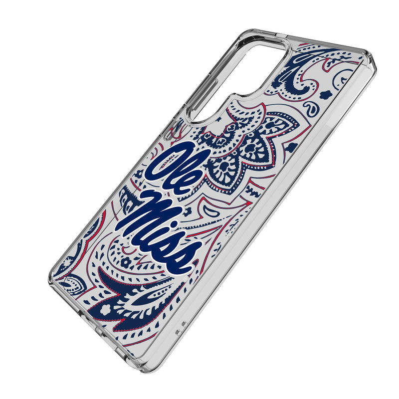 University of Mississippi Rebels Paisley Galaxy Clear Phone Case for Samsung Galaxy Iso.Jpg