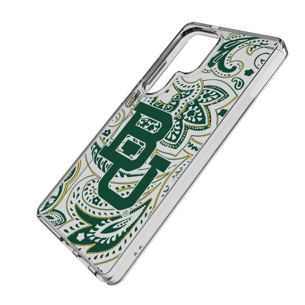 Baylor University Bears Paisley Galaxy Clear Phone Case for Samsung Galaxy Iso.Jpg