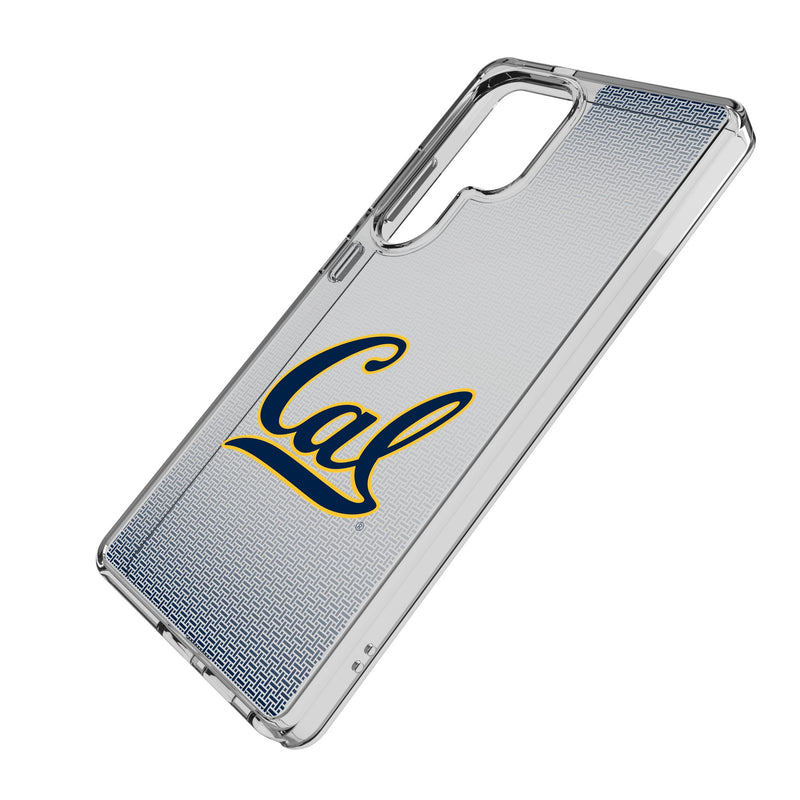 University of California Berkeley Golden Bears Linen Galaxy Clear Phone Case for Samsung Galaxy Iso.Jpg
