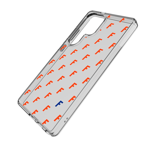 University of Florida Gators Fashion Pattern Galaxy Clear Phone Case for Samsung Galaxy Iso.Jpg