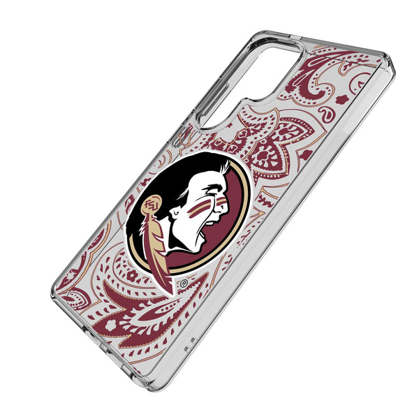 Florida State University Seminoles Paisley Galaxy Clear Phone Case for Samsung Galaxy Iso.Jpg