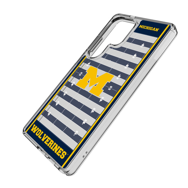 University of Michigan Wolverines Field Galaxy Clear Phone Case for Samsung Galaxy Iso.Jpg
