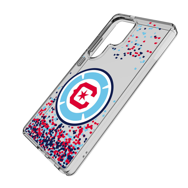 Chicago Fire Confetti Galaxy Clear Phone Case for Samsung Galaxy Iso.Jpg