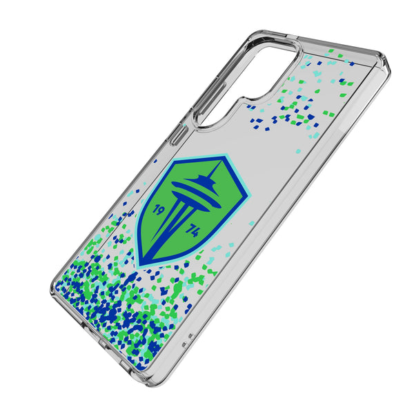 Seattle Sounders FC Confetti Galaxy Clear Phone Case for Samsung Galaxy Iso.Jpg