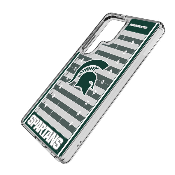 Michigan State University Spartans Field Galaxy Clear Phone Case for Samsung Galaxy Iso.Jpg