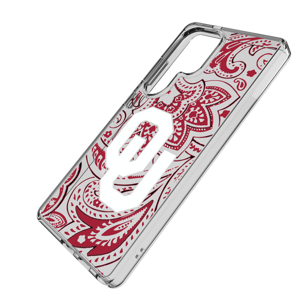 University of Oklahoma Sooners Paisley Galaxy Clear Phone Case for Samsung Galaxy Iso.Jpg
