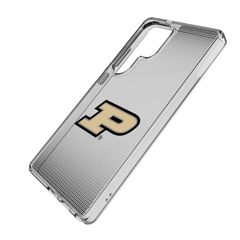 Purdue University Boilermakers Linen Galaxy Clear Phone Case for Samsung Galaxy Iso.Jpg