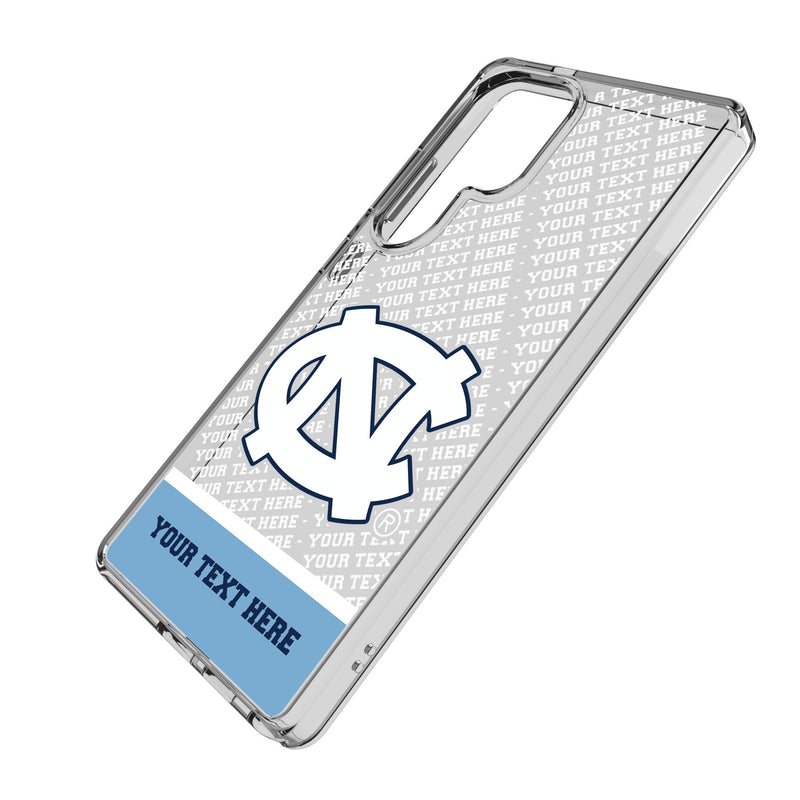 University of North Carolina Tar Heels Personalized EndZone Plus Galaxy Clear Phone Case for Samsung Galaxy Iso.Jpg