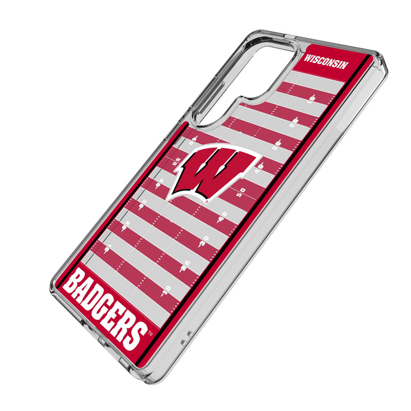 University of Wisconsin Badgers Field Galaxy Clear Phone Case for Samsung Galaxy Iso.Jpg