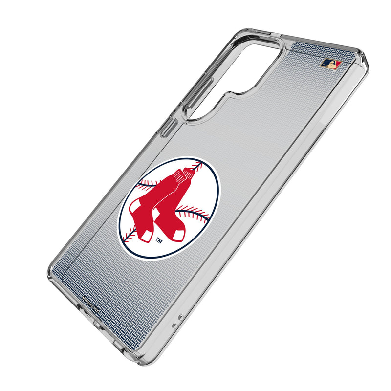 Boston Red Sox 1970-1975 - Cooperstown Collection Linen Galaxy Clear Phone Case for Samsung Galaxy Iso.Jpg