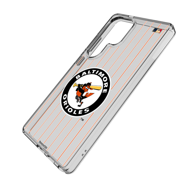 Baltimore Orioles 1966-1969 - Cooperstown Collection Pinstripe Galaxy Clear Phone Case for Samsung Galaxy Iso.Jpg