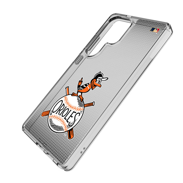 Baltimore Orioles 1954-1963 - Cooperstown Collection Linen Galaxy Clear Phone Case for Samsung Galaxy Iso.Jpg