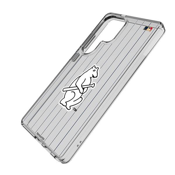 Chicago Cubs 1914 - Cooperstown Collection Pinstripe Galaxy Clear Phone Case for Samsung Galaxy Iso.Jpg