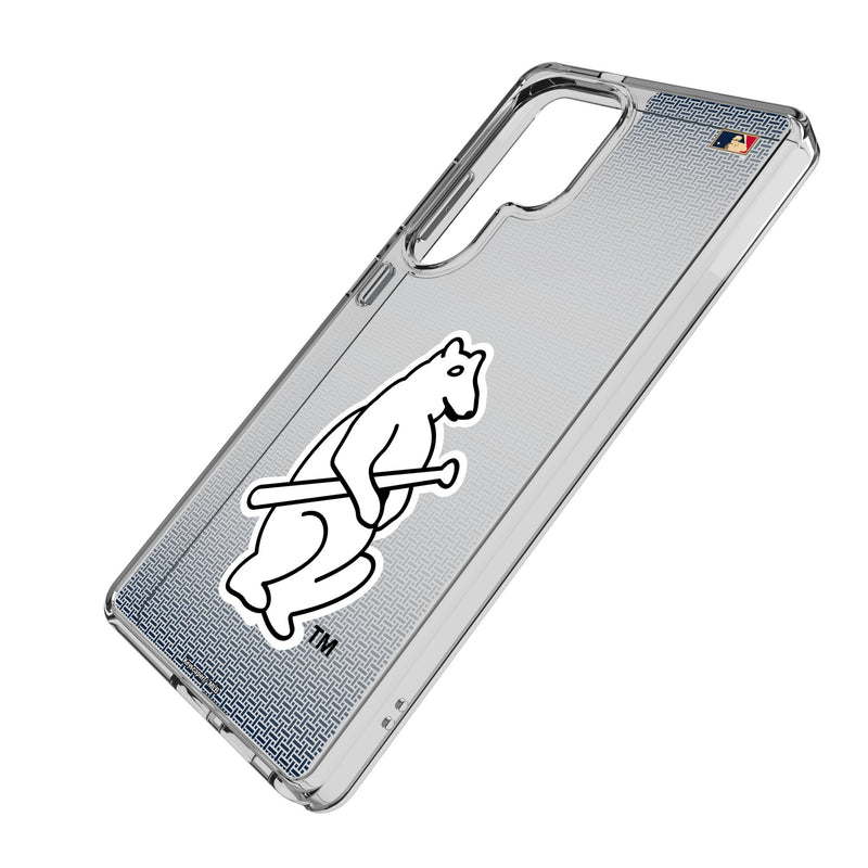 Chicago Cubs 1914 - Cooperstown Collection Linen Galaxy Clear Phone Case for Samsung Galaxy Iso.Jpg