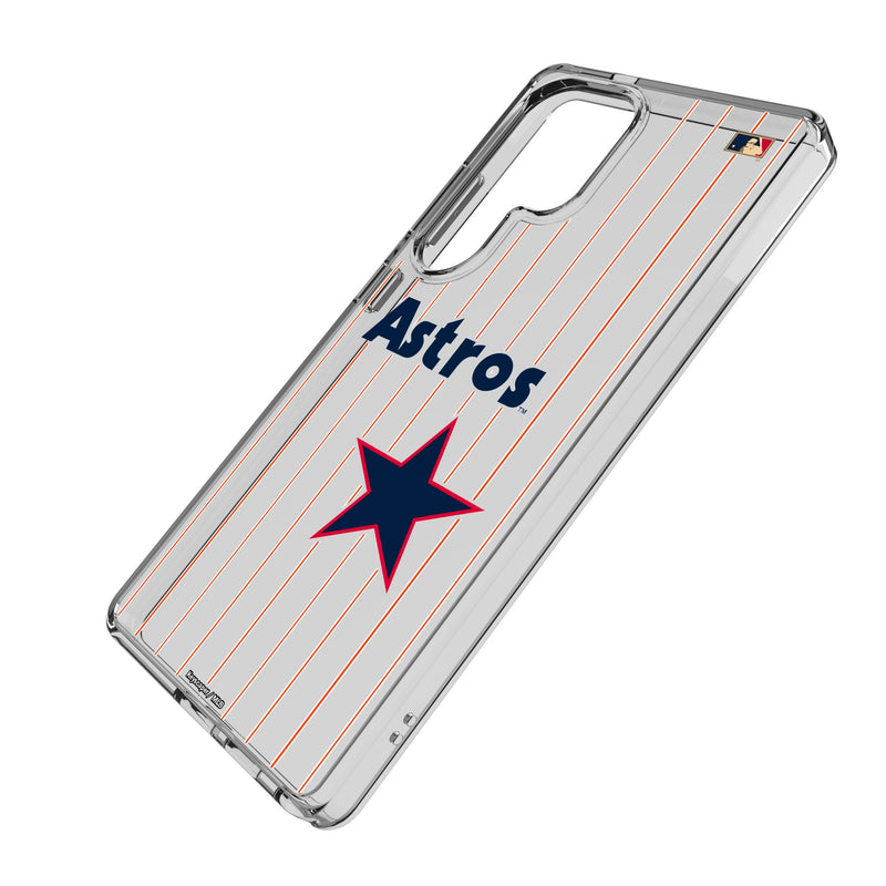 Houston Astros 1975-1981 - Cooperstown Collection Pinstripe Galaxy Clear Phone Case for Samsung Galaxy Iso.Jpg