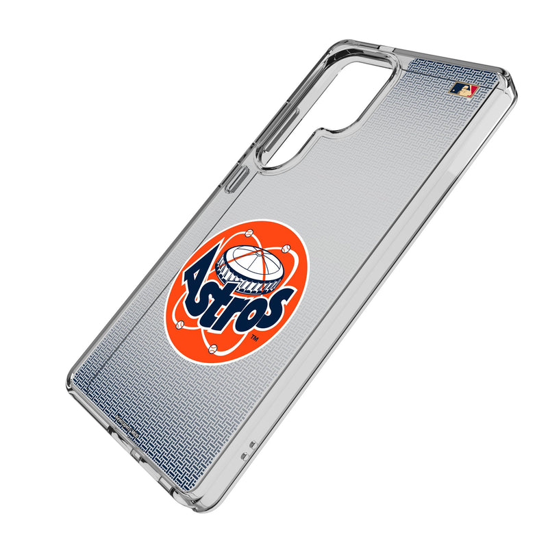 Houston Astros 1977-1993 - Cooperstown Collection Linen Galaxy Clear Phone Case for Samsung Galaxy Iso.Jpg