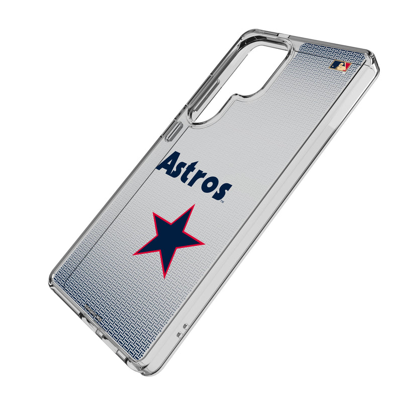 Houston Astros 1975-1981 - Cooperstown Collection Linen Galaxy Clear Phone Case for Samsung Galaxy Iso.Jpg