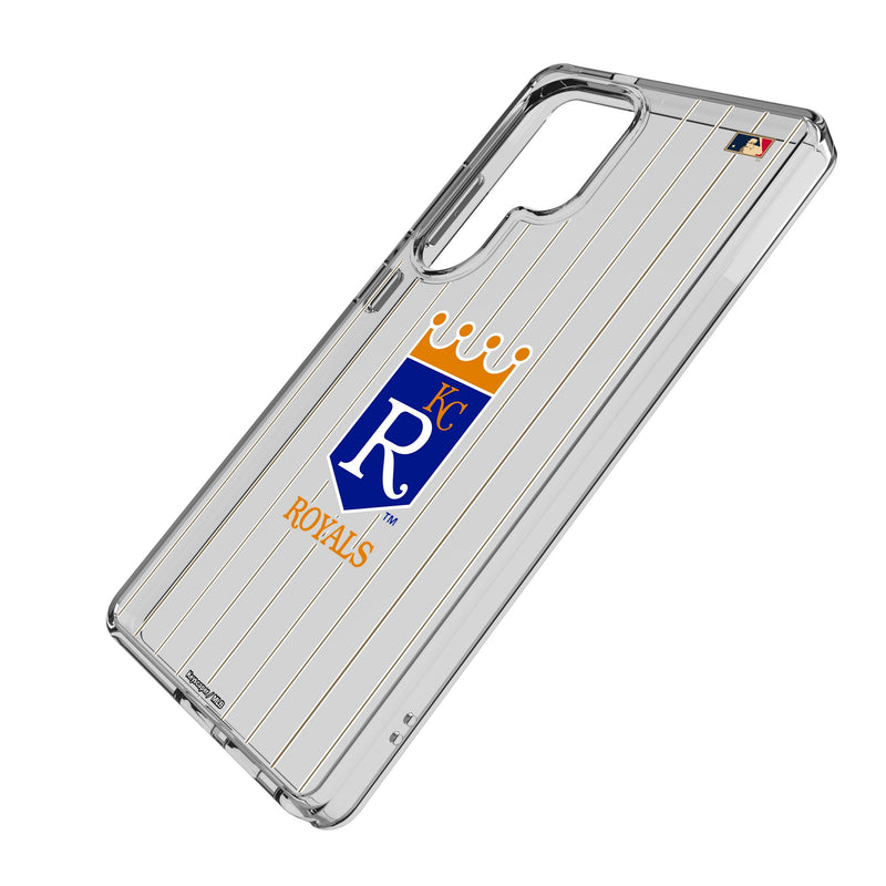 Kansas City Royals 1969-1978 - Cooperstown Collection Pinstripe Galaxy Clear Phone Case for Samsung Galaxy Iso.Jpg