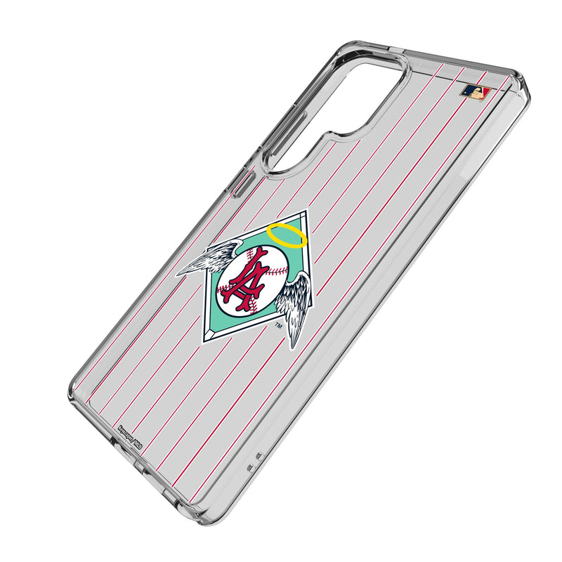 LA Angels 1961-1965 - Cooperstown Collection Pinstripe Galaxy Clear Phone Case for Samsung Galaxy Iso.Jpg