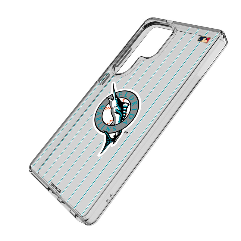 Miami Marlins 1993-2011 - Cooperstown Collection Pinstripe Galaxy Clear Phone Case for Samsung Galaxy Iso.Jpg