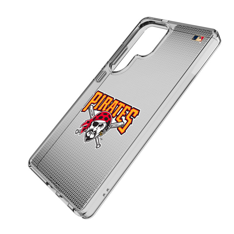 Pittsburgh Pirates 1997-2013 - Cooperstown Collection Linen Galaxy Clear Phone Case for Samsung Galaxy Iso.Jpg