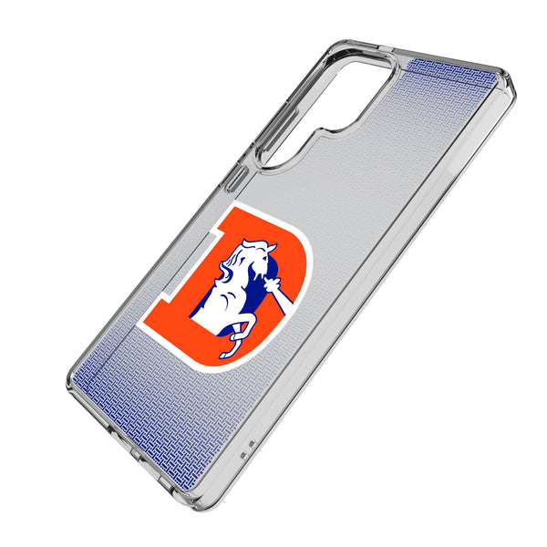 Denver Broncos 1993-1996 Historic Collection Linen Galaxy Clear Phone Case for Samsung Galaxy Iso.Jpg