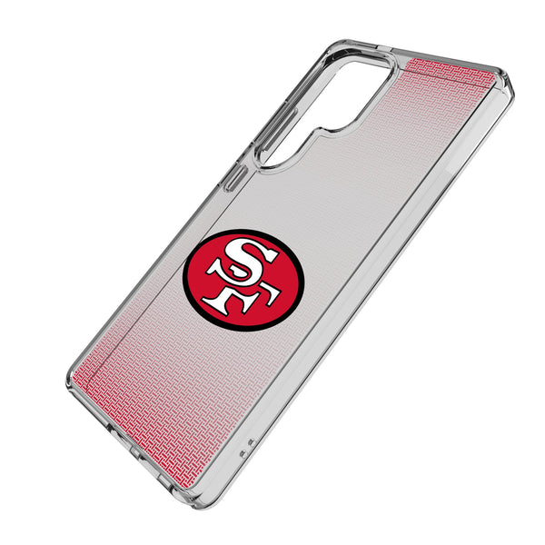 San Francisco 49ers Historic Collection Linen Galaxy Clear Phone Case for Samsung Galaxy Iso.Jpg