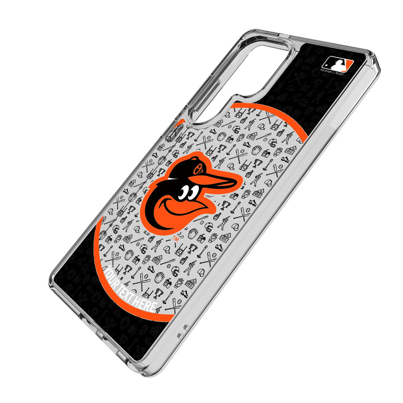 Baltimore Orioles Personalized Circle Galaxy Clear Phone Case for Samsung Galaxy Iso.Jpg