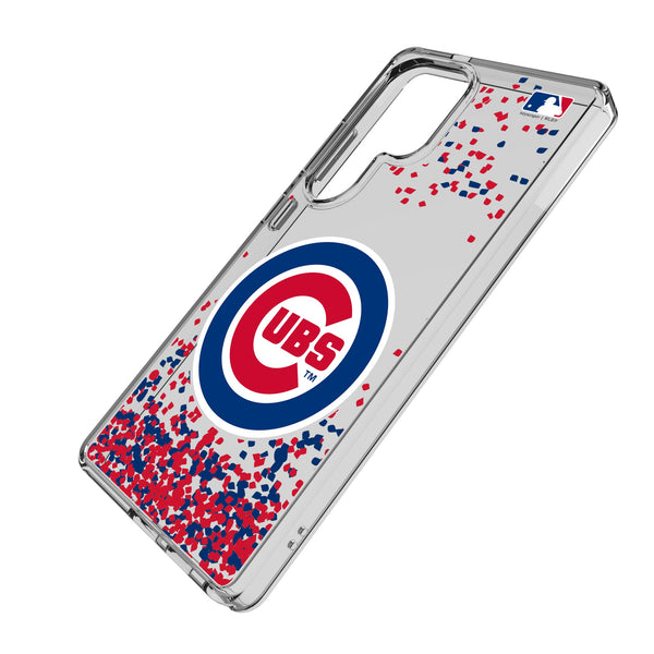 Chicago Cubs Confetti Galaxy Clear Phone Case for Samsung Galaxy Iso.Jpg