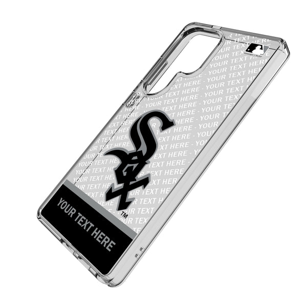 Chicago White Sox Personalized EndZone Plus Galaxy Clear Phone Case for Samsung Galaxy Iso.Jpg