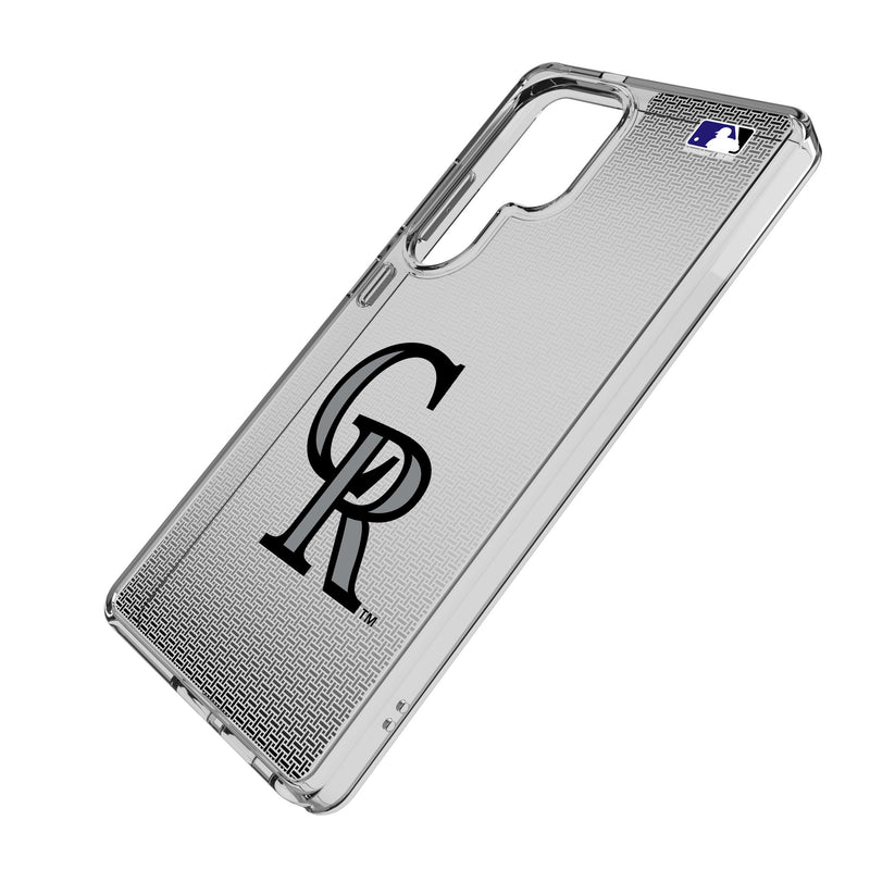Colorado Rockies Linen Galaxy Clear Phone Case for Samsung Galaxy Iso.Jpg