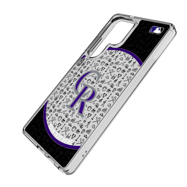 Colorado Rockies Personalized Circle Galaxy Clear Phone Case for Samsung Galaxy Iso.Jpg