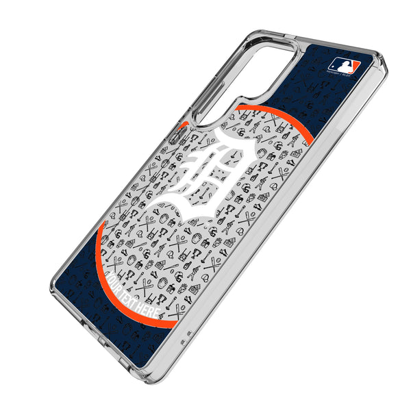 Detroit Tigers Personalized Circle Galaxy Clear Phone Case for Samsung Galaxy Iso.Jpg
