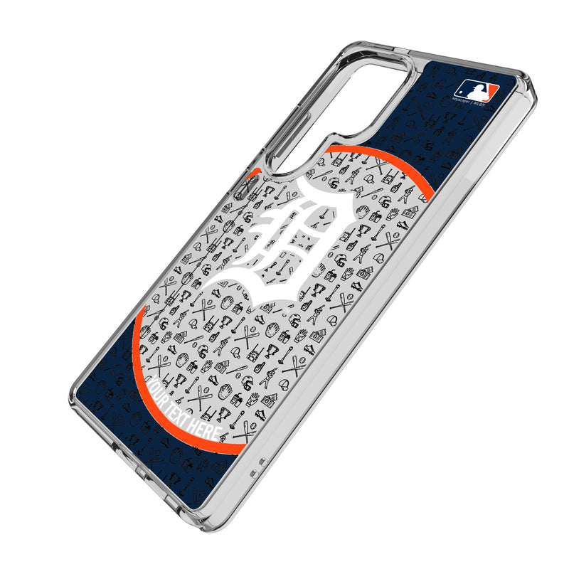 Detroit Tigers Personalized Circle Galaxy Clear Phone Case for Samsung Galaxy Iso.Jpg