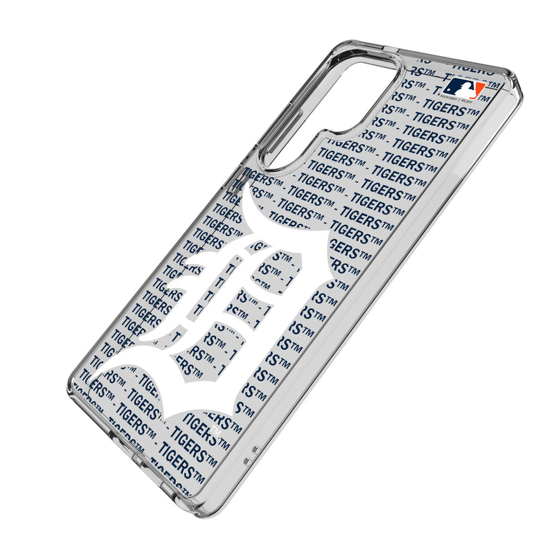 Detroit Tigers Text Backdrop Galaxy Clear Phone Case for Samsung Galaxy Iso.Jpg