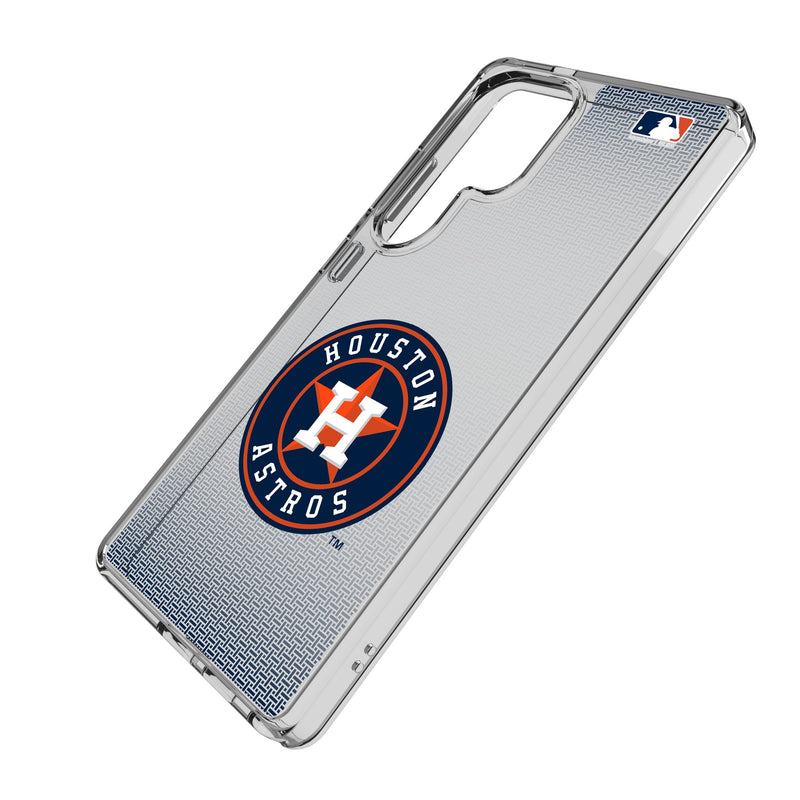 Houston Astros Linen Galaxy Clear Phone Case for Samsung Galaxy Iso.Jpg