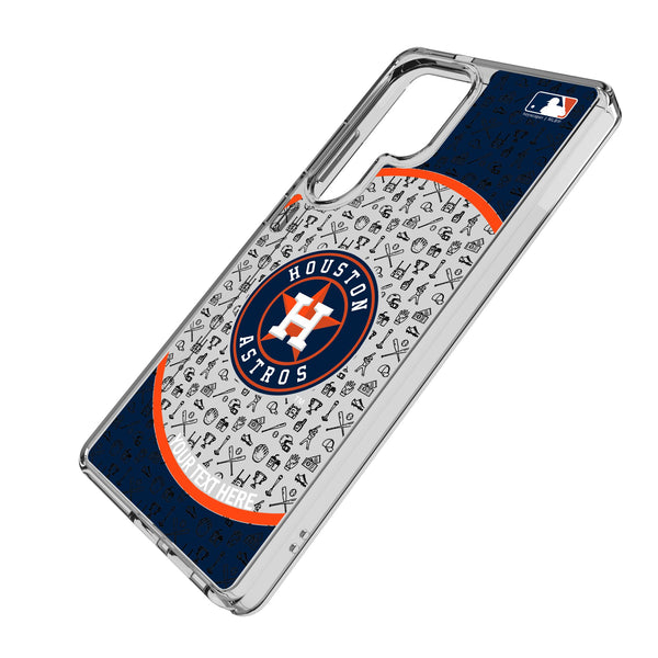 Houston Astros Personalized Circle Galaxy Clear Phone Case for Samsung Galaxy Iso.Jpg