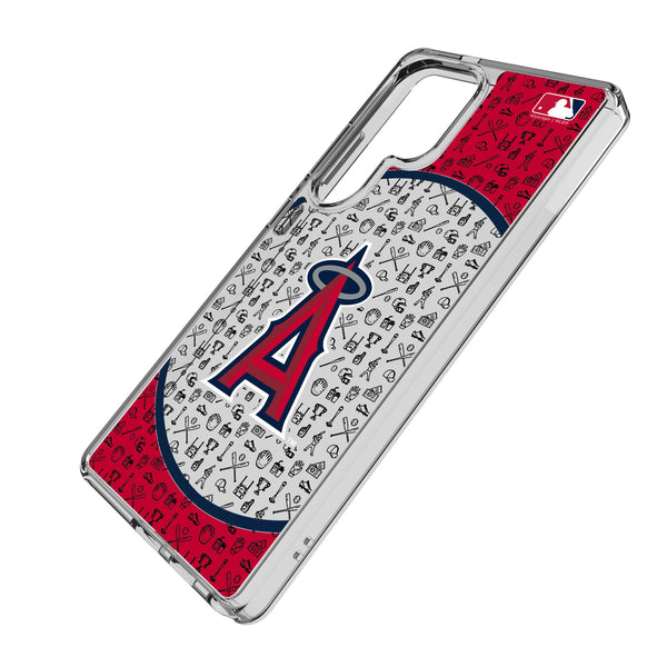 Los Angeles Angels Personalized Circle Galaxy Clear Phone Case for Samsung Galaxy Iso.Jpg