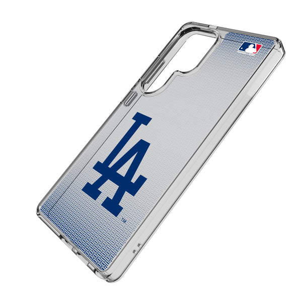LA Dodgers Linen Galaxy Clear Phone Case for Samsung Galaxy Iso.Jpg