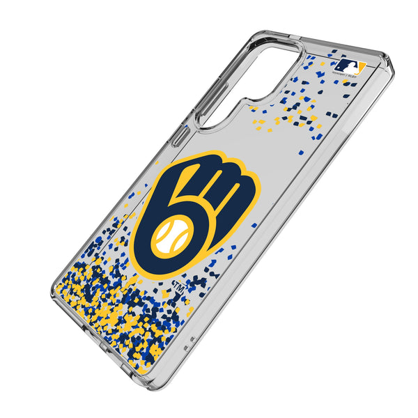 Milwaukee Brewers Confetti Galaxy Clear Phone Case for Samsung Galaxy Iso.Jpg