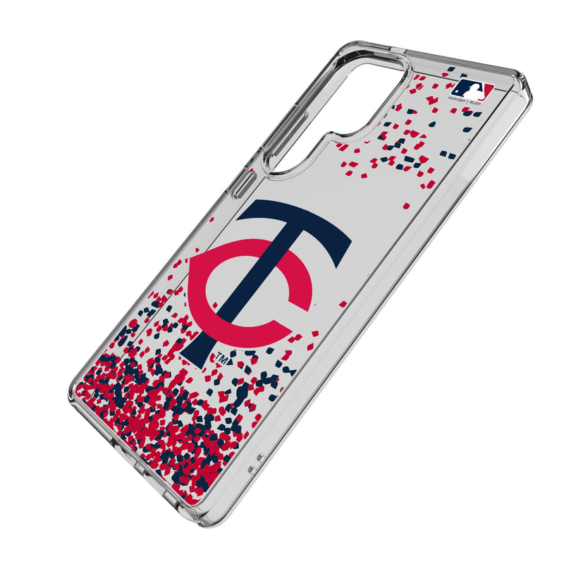 Minnesota Twins Confetti Galaxy Clear Phone Case for Samsung Galaxy Iso.Jpg