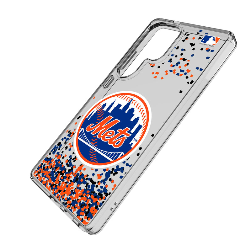 New York Mets Confetti Galaxy Clear Phone Case for Samsung Galaxy Iso.Jpg