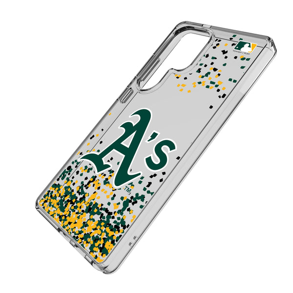 Oakland Athletics Confetti Galaxy Clear Phone Case for Samsung Galaxy Iso.Jpg