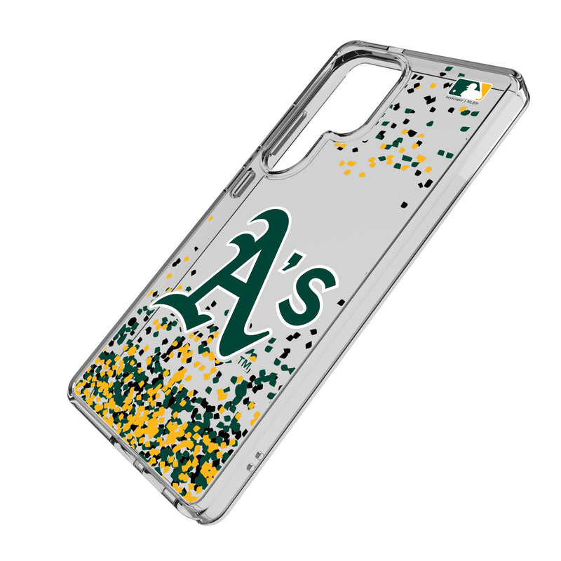 Oakland Athletics Confetti Galaxy Clear Phone Case for Samsung Galaxy Iso.Jpg