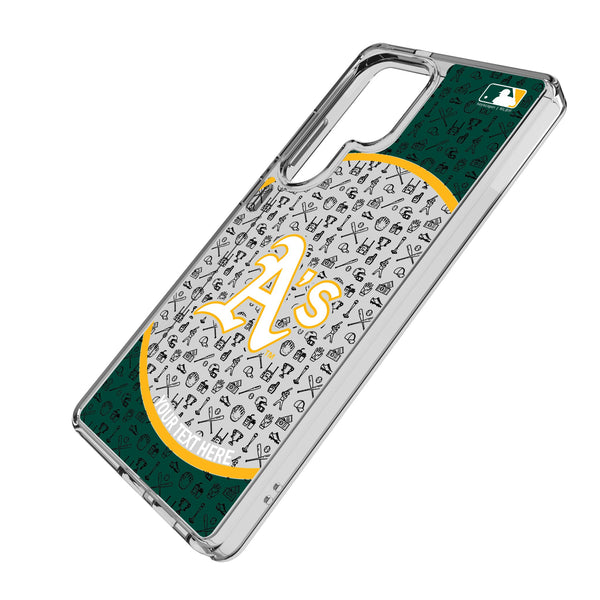 Oakland Athletics Personalized Circle Galaxy Clear Phone Case for Samsung Galaxy Iso.Jpg