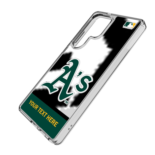 Oakland Athletics Personalized EndZone Plus Galaxy Clear Phone Case for Samsung Galaxy Iso.Jpg