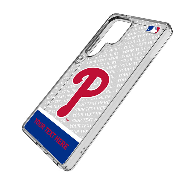 Philadelphia Phillies Personalized EndZone Plus Galaxy Clear Phone Case for Samsung Galaxy Iso.Jpg