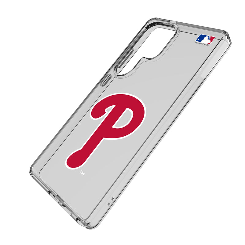 Philadelphia Phillies Text Backdrop Galaxy Clear Phone Case for Samsung Galaxy Iso.Jpg