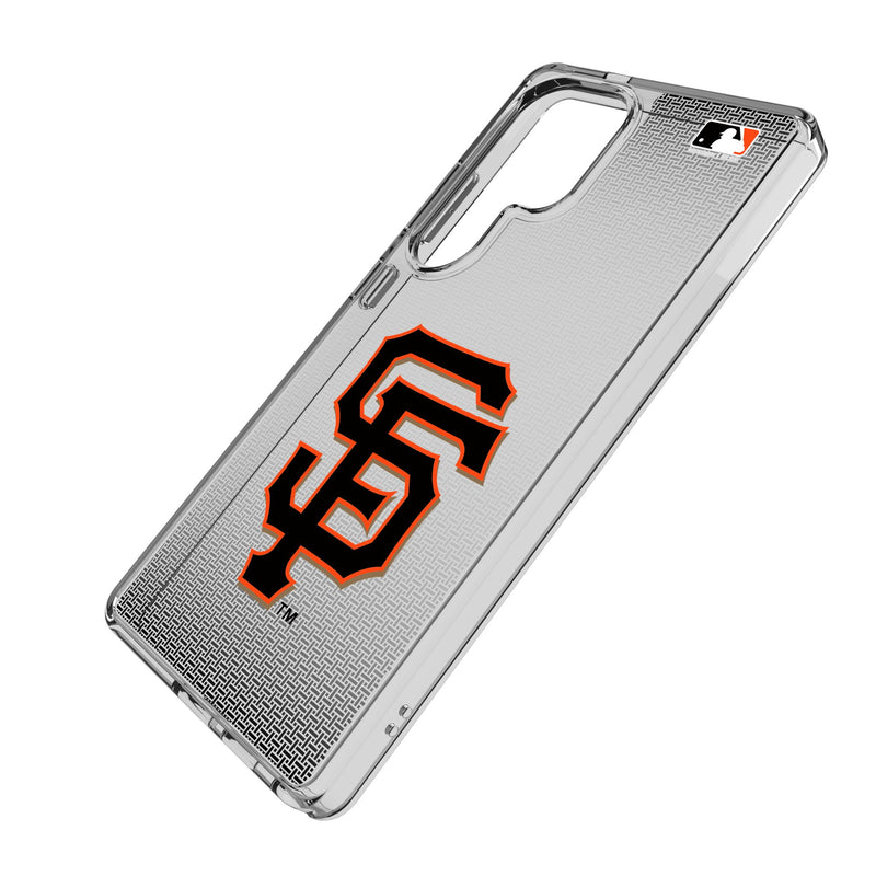 San Francisco Giants Linen Galaxy Clear Phone Case for Samsung Galaxy Iso.Jpg