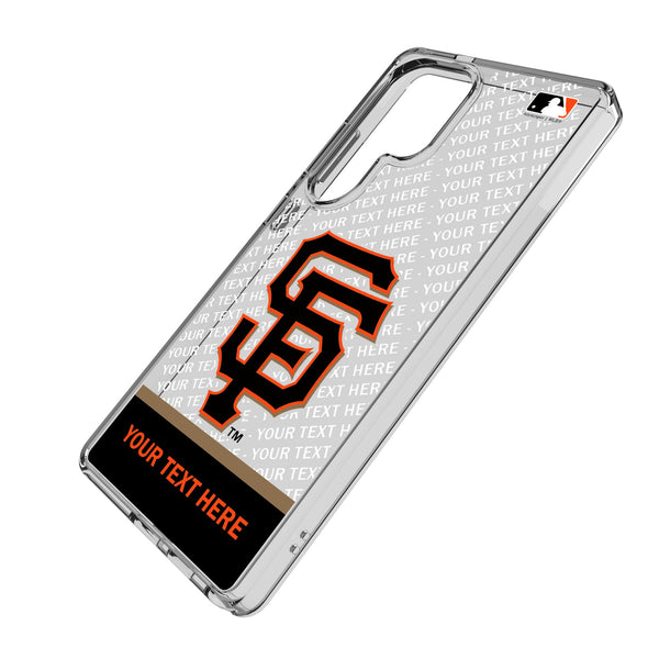 San Francisco Giants Personalized EndZone Plus Galaxy Clear Phone Case for Samsung Galaxy Iso.Jpg
